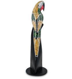 Decor and Gift 23-028-04 Н-р статуэток из трех «Попугай» дерево+стекл.мозаика (50,40,30 см)