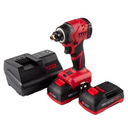 Цена на MIGHTY SEVEN (DS-203S) Аккумуляторный шуруповерт, ударный, 18 В, 4 предмета, кейс