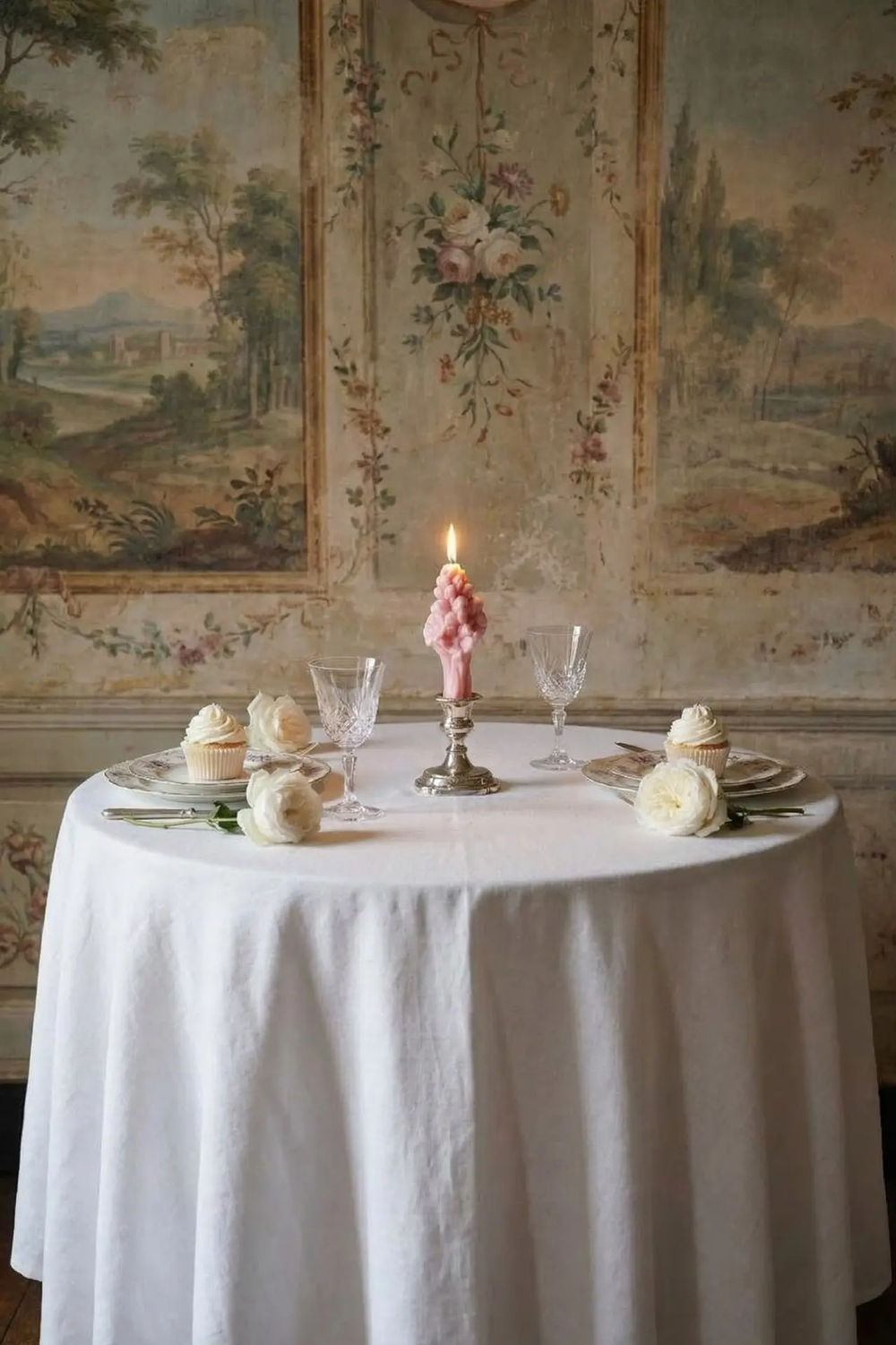 Свеча "Цветок Маленький" розового цвета