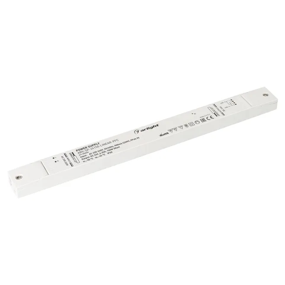 Блок питания ARV-SP-24150-LINEAR-PFC (24V, 6.25A, 150W) (Arlight, IP20 Пластик, 5 лет) 032626