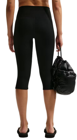 Леггинсы Nike Dri-Fit One High-Waisted Capri - black/white
