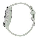 Спортивные часы Garmin Venu 3S, 41 мм, силиконовый ремешок серо-шалфейного цвета Безель из нержавеющей стали серебристого цвета, корпус серо-шалфейного цвета, AMOLED-дисплей со стеклом Gorilla Glass. Ремешок с классической застёжкой — на запястье обхватом