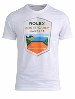Теннисная футболка Monte-Carlo Rolex Masters Logo - white