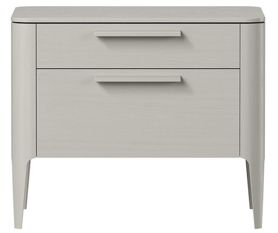 Тумба прикроватная Type oak 2 ящика ширина 60 см (серо-бежевый)