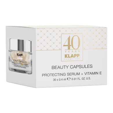 KLAPP Капсулы для лица BEAUTY CAPSULES Protecting Serum + Vitamin E, 30 шт*0,4 мл