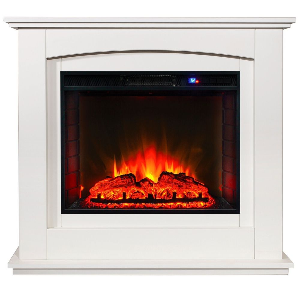 Электрокамин RealFlame Canada 25,5 WT белый с очагом Sparta 25,5 LED