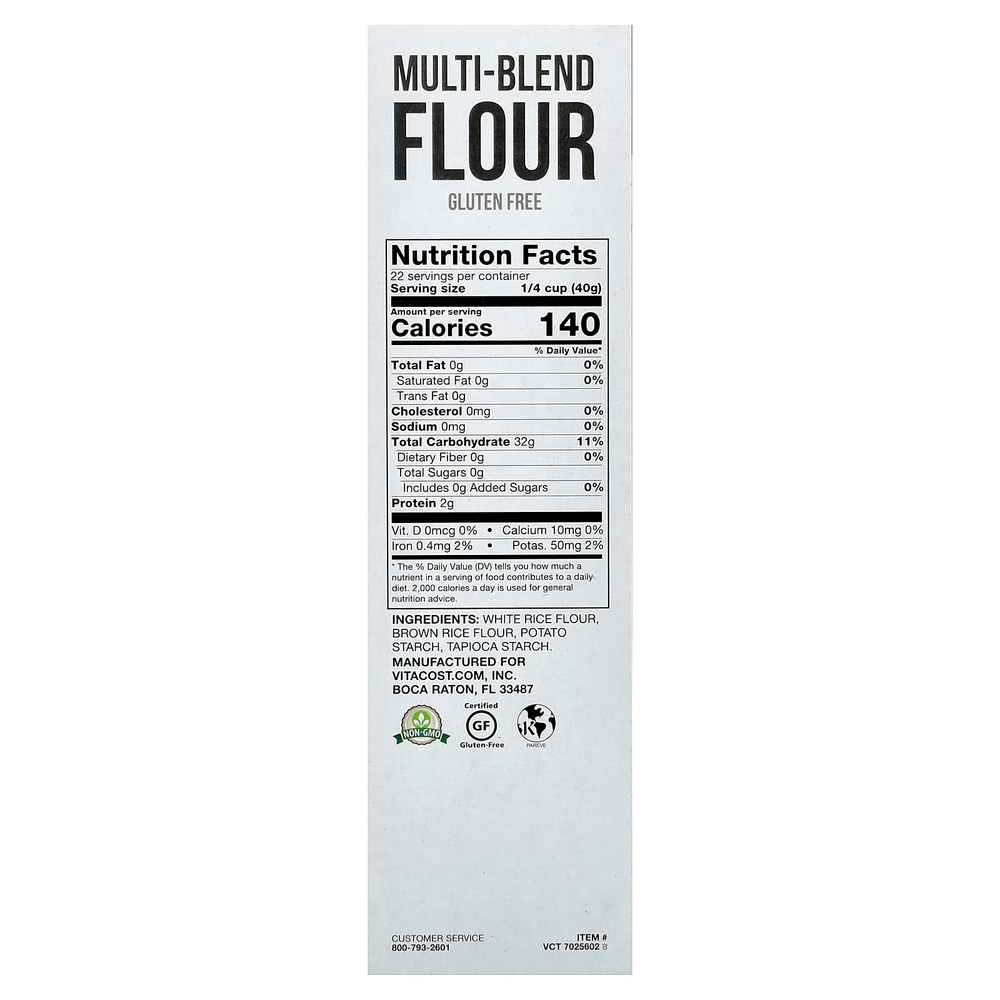 Vitacost, Multi-Blend Flour, Gluten Free, 32 oz (907 g)