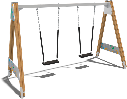 Качели двухсекционные «Открытие»