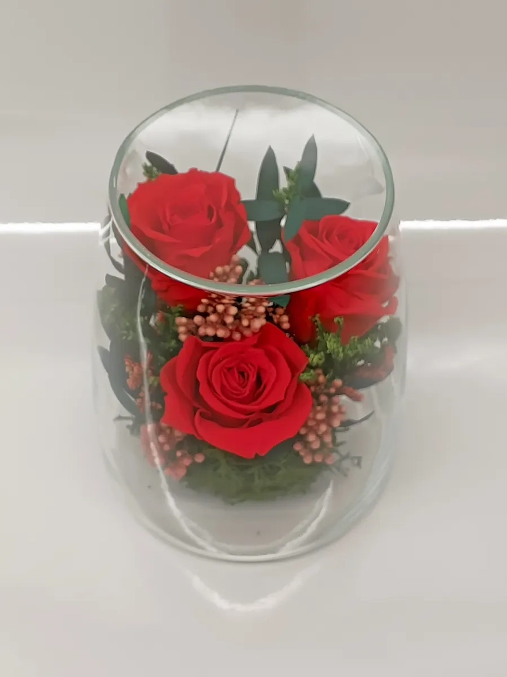 натуральные кустовые пионы в стекле, вакуум*