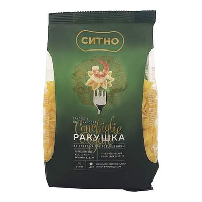 СИТНО Мак.изд ГОСТ гр.В Ваш гарнир Ракушки 400гр/12