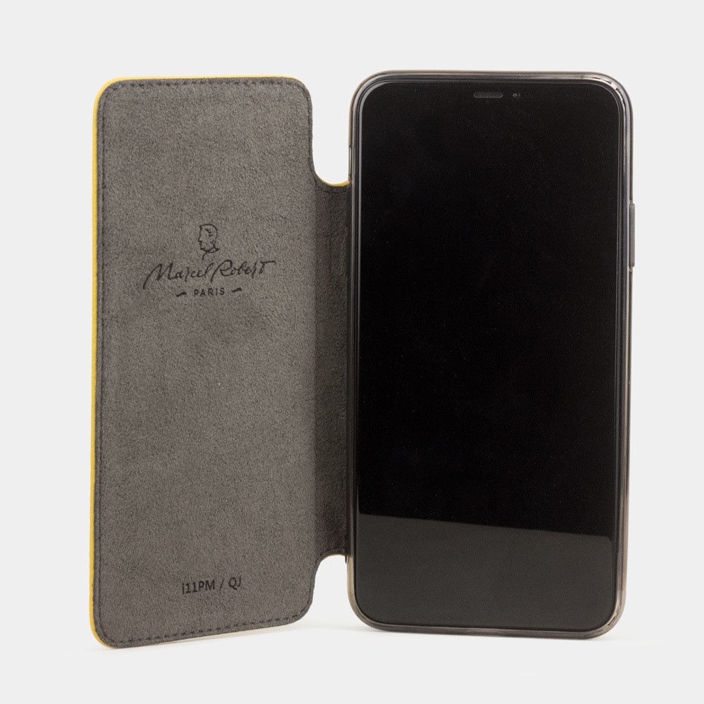 Чехол Benoit для iPhone 11 Pro из натуральной кожи теленка, желтого цвета