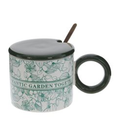 GAEM Кружка с крышкой и ложкой, 350 мл, L14 W9 H8 см, 4в.