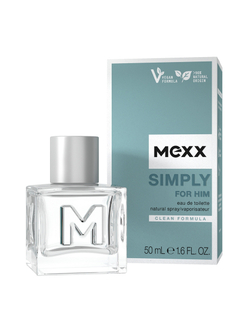 MEXX SIMPLY FOR HIM men 50ml edt NEW