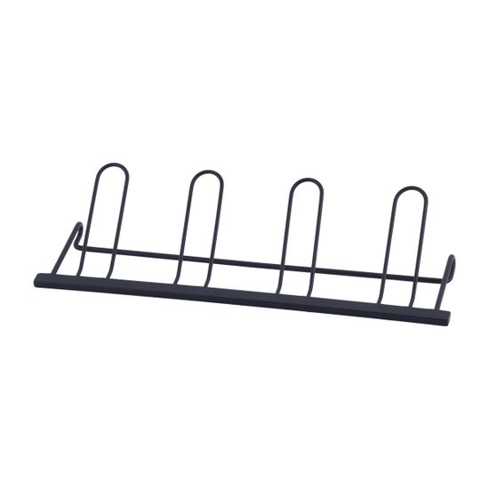 Сушилка для посуды из алюминия с поддоном Kamille KM-0750 (черная 57,5х35х27,5 см.)