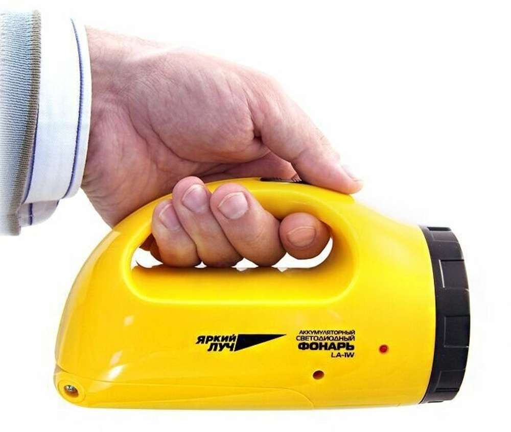 Кемпинговый фонарь Яркий Луч LA-1W Раскладушка желтый