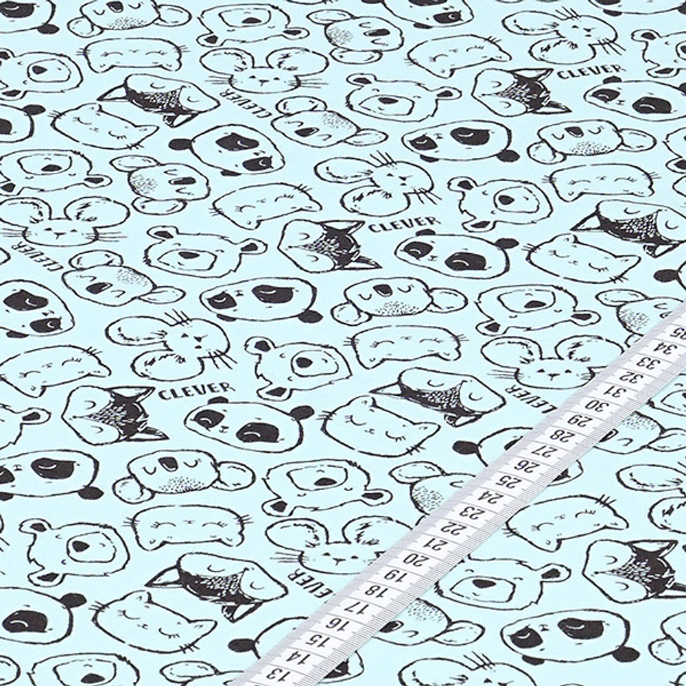 Кулирная гладь с рисунком, 100% хлопок, 150 гр/м2, 185 см