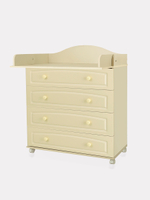 Комод "Ричард" 4 ящ. (арт.64) МДФ 800/4 (слоновая кость)