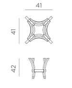 Комплект для увеличения высоты стола Nardi Kit Combo High, терра