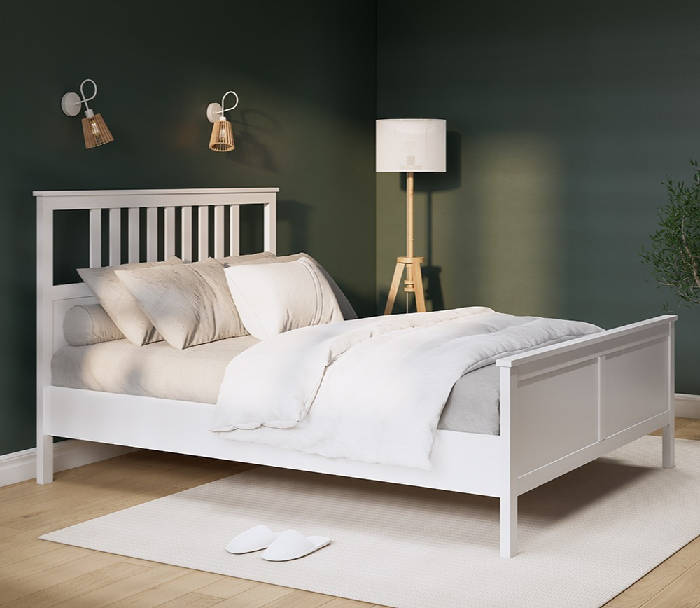 Двуспальная кровать, КЫМОР (HEMNES), 160х200 см, белый