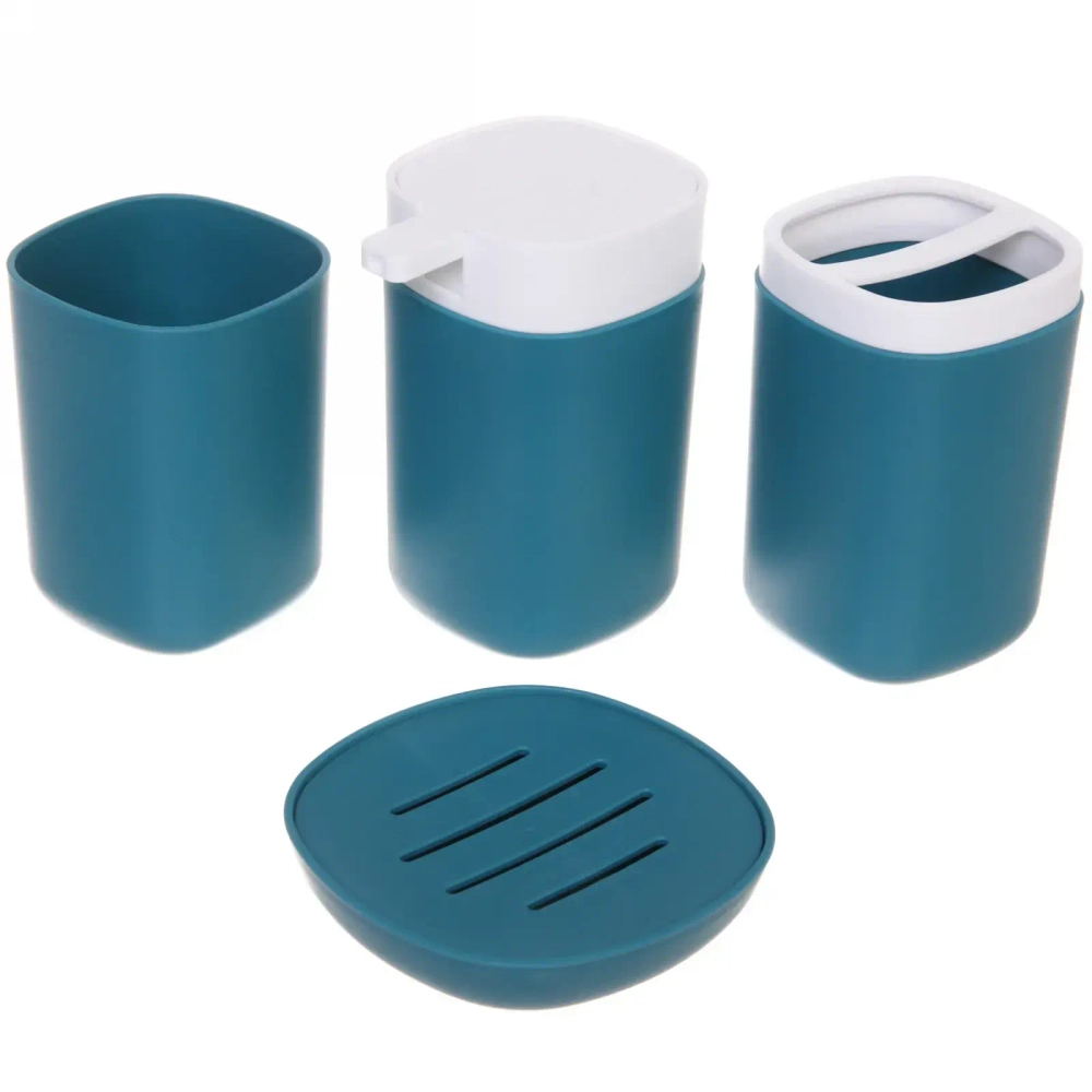 Набор для ванной из 4-х предметов «Лазурь»