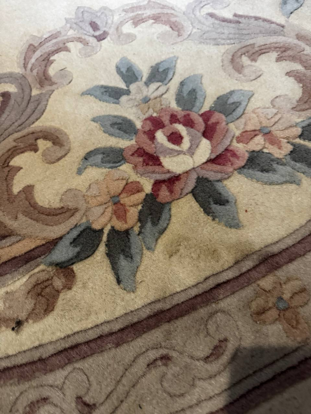 Круглый винтажный ковёр