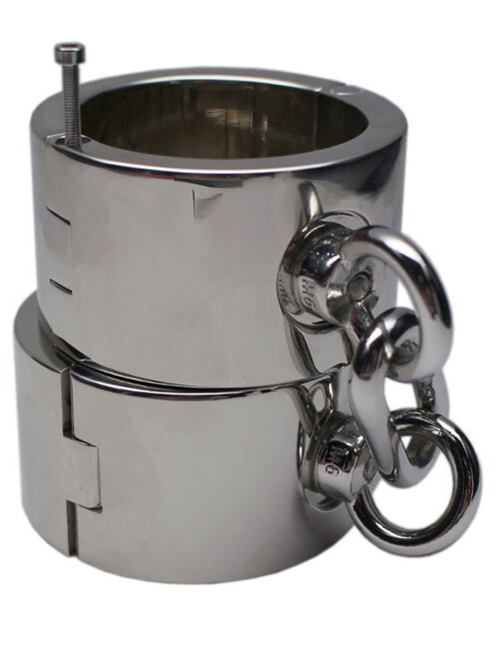 Металлические наручники тяжелые для профессионалов BDSM (736 грамм) (Цвет: серебряный)