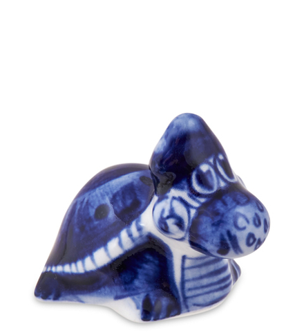 ГЛ- 919 Фигурка «Черепаха» (Гжельский фарфор)