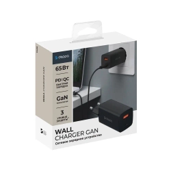 СЗУ USB-C + USB-A, PD 3.0, 65W, GaN Deppa
