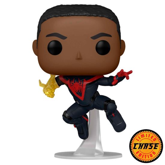Фигурка Funko POP! Bobble Marvel Games Miles Morales Miles Classic Suit w/Chase (765) 50150 / Фигурка Фанко ПОП! по мотивам компьютерной игры "Человек-паук", Человек-паук