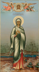 Елисавета праведная, мать Иоанна Предтечи Крестителя деревянная икона на левкасе мастерская Иконный Дом