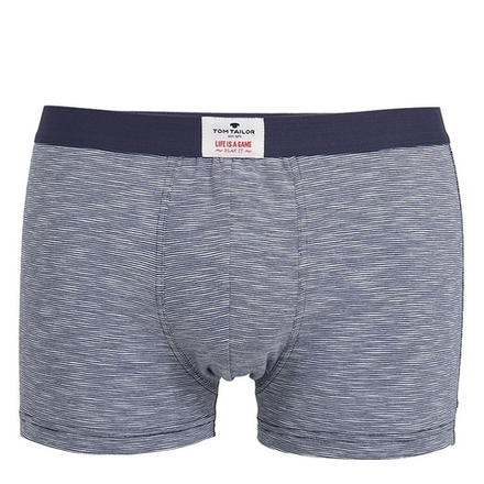 Мужские трусы боксеры синие в полоску Tom Tailor 070262/6061 8433