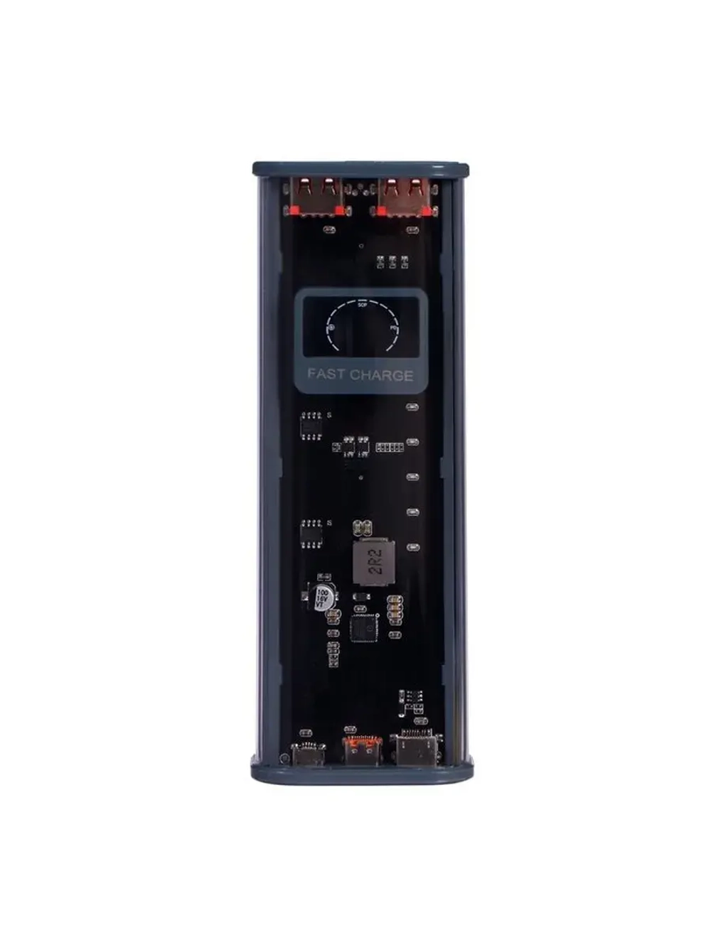 Внешний портативный аккумулятор CRR-29, 20000 мАч, 2USB, 3 А