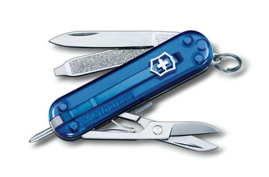 Складной нож Victorinox Мод. Signature Blue Trans (58 мм) - 7 функций
