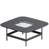 Журнальный столик Space S, 80х80 см, черный/светлый камень
