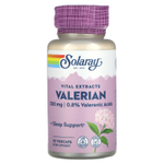Solaray, Vital Extracts, валериана, 30 растительных капсул