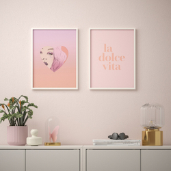 IKEA BILD  (ИКЕА БИЛД)  -  Плакат, la dolce vita, 30x40 см