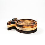 Набор деревянных менажниц из кедра для подачи блюд и закусок с гравировкой "Время чудес". NGN5