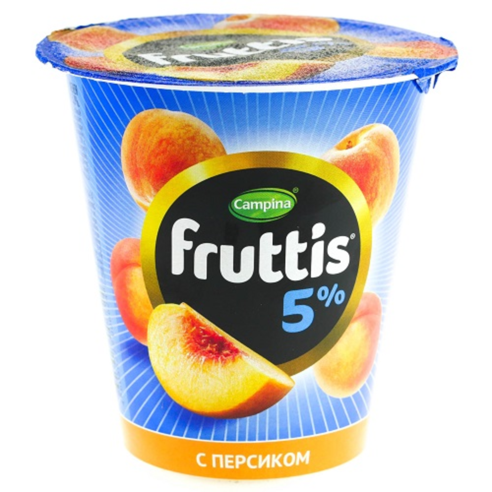Йогурт Fruttis Персик 5% 290 гр