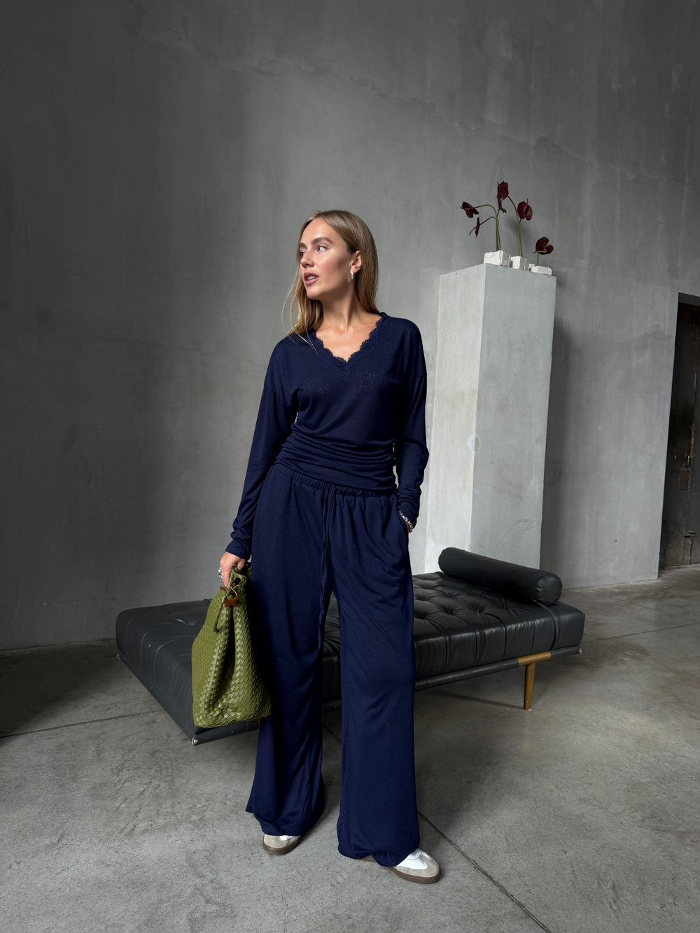 Трикотажный костюм Spring синий