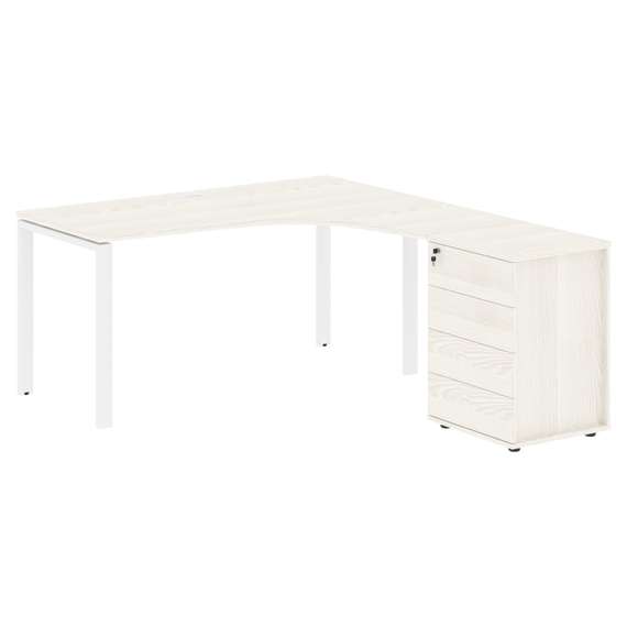 Стол эргономичный с тумбой EUCET 1518(R)  1560х1880х750 EDIS