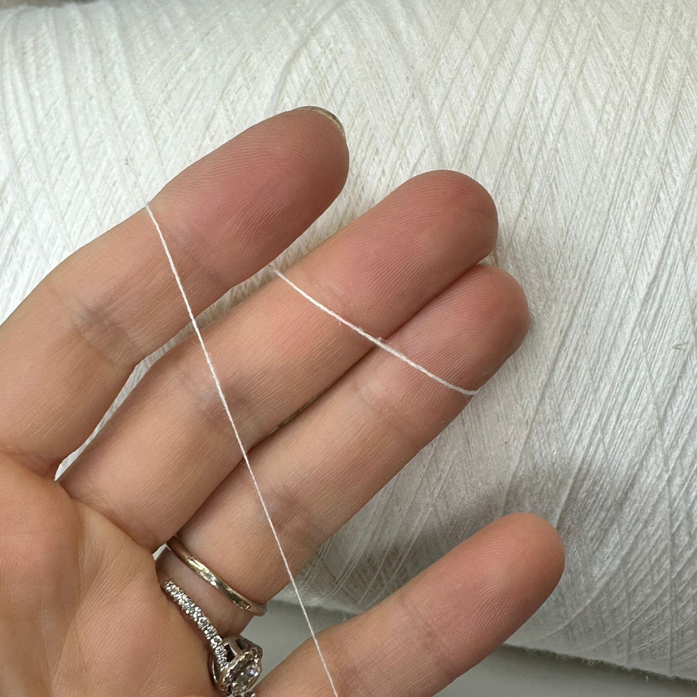 LIEGI - E.Miroglio; 70% хлопок, 30% лен; 1700м/100гр; col.001, цвет: белый