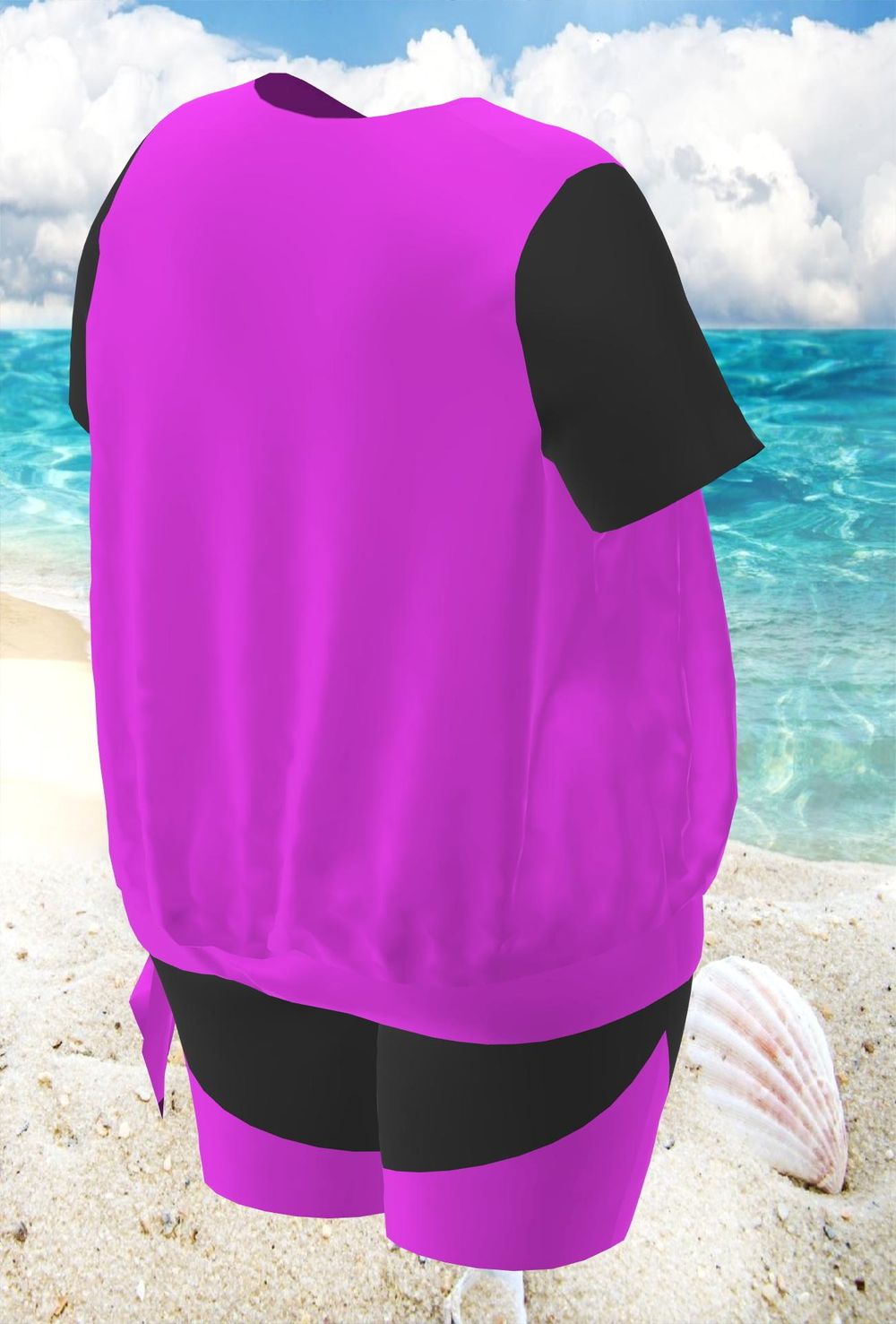 Купальный костюм 17240-17177 неоновый розовый