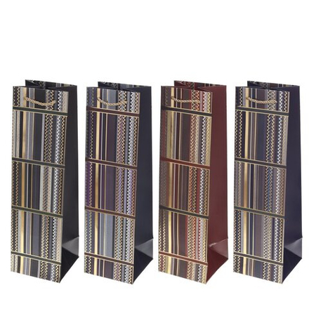 GAEM Пакет подарочный (бумага 210г/м2, блок микс 12шт), L11 W11 H38 см, 4в.