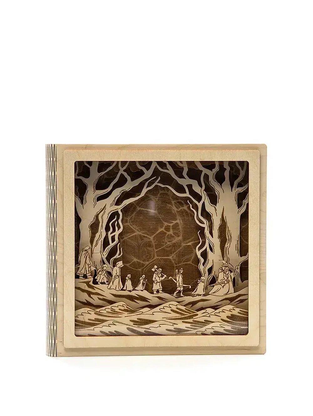 Ночник светильник деревянный декоративный Врата в Морию, Властелин колец