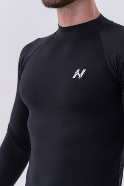 Мужской лонгслив Nebbia Functional T-shirt with long sleeves “Active” 328 Black