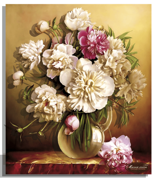 Папертоль РТ150257 "Нежные пионы" 30*34см.