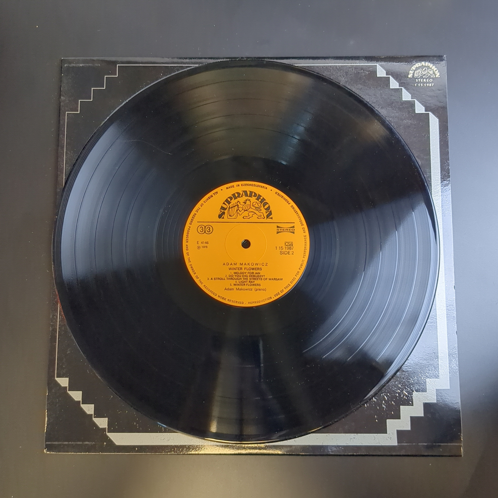 LP Adam Makowicz ‎– Winter Flowers. Джаз. Виниловая пластинка 12 дюймов. Supraphon Чехословакия 1978 год.