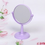 Зеркало настольное на ножке «Beauty», матовое, круг, микс 3 цв, 25,5см, d-15см