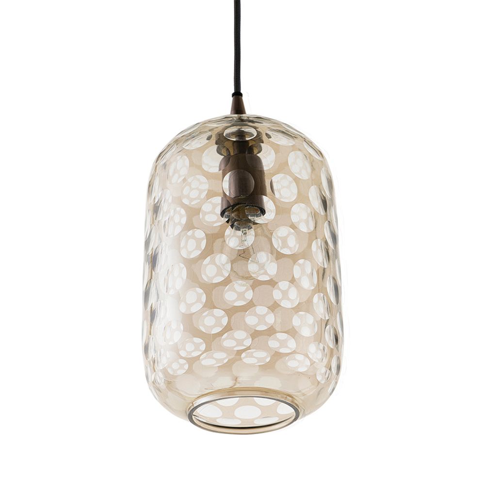 Светильник подвесной Mystic Aura, Ø17 см, коричневый