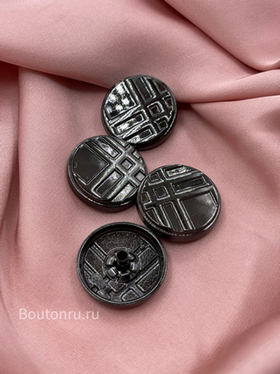 Шляпка под установочные кнопки черная